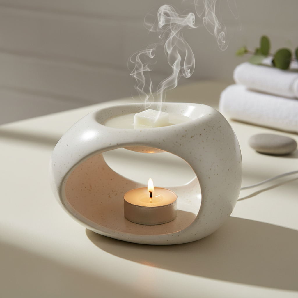 Eden Living wax melt burner in use